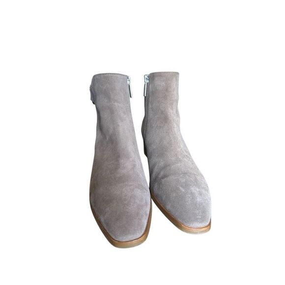 NEW Aquatalia Faria Taupe Suede Ankle Booties Size 10 - Picture 3 of 10